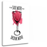  Slike na platnu sa tekstom Save water - Drink Wine (moderne) Cijene