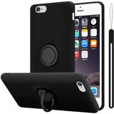 Cadorabo Ohišje združljiv z Apple v tekoči črni barvi - zaščitni pokrov iz fleksibilnega silikona TPU z obročem, (20588819) Cene