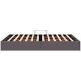  Otomanski krevet s pohranom Sivi 140 x 200 cm Lažna koža | shoptok.hr