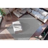 Kayoom RAVNO TKANA PREPROGA Bijou 125 Taupe / Silber 80/150 cm srebrne barve, rjavosiva | Shoptok.si