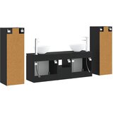  Set namještaja za kupaonicu 5 kom. Crna 33 x 34,5 x 100 cm | shoptok.hr