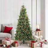 vidaXL Umjetno božićno drvce s nogom s stalakom Zelena 180 cm PE i PVC | shoptok.hr