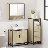vidaXL 3-dijelni set kupaonskog namještaja boja hrasta sonome drveni | shoptok.hr
