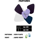 WALLXPERT dekorativni metalni zidni sat asr 4 multicolor boja | ePonuda.com