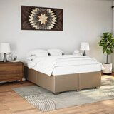 Maison Chic Posteljni okvir - Dvoposteljna postelja - Zakonska postelja kapučino 140x200 cm umetno usnje-J14623, (21764745) | Shoptok.si