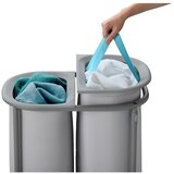 Joseph Joseph Svetlo siv tekstilni koš za perilo 2x40 l Duo – | Shoptok.si