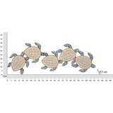 Mauro Ferretti Metalni zidni ukras 111,5x43 cm Tartarughe – | shoptok.hr