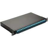 Equip 24-Port Fiber Optic Splice Box, LC Duplex, OM3, 1U, ped, Black Cijene