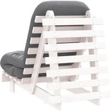  Futon na razvlačenje s madracem bijeli 60x206x11 cm borovina | Eponuda.ba