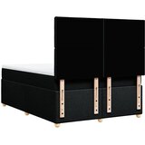  Krevet s oprugama i madracem crni 140x200 cm od tkanine | shoptok.hr