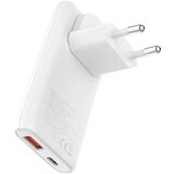 ALLITY zidni punjač GaN PD QC ATC-02-65WAC 1x USB-C + 1x USB-A 65W bijeli Slike