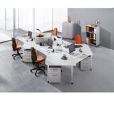 eurokraft pro CONTACT - Omara za dokumentacijo, 2 polici, imitacija bukve | Shoptok.si