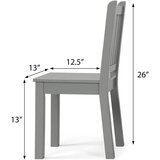 Kinder_Home Kinder home Dečiji drveni sto sa 2 stolice, set za učenje, c | ePonuda.com