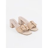 GOODIN Tweed beige mulls on a heel | Shoptok.si