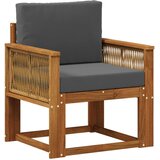  Srednja sofa za van Čvrsto drvo akacije Prirodna | shoptok.hr