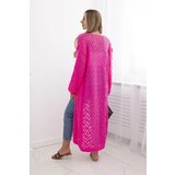 Kesi Super KID Mohair pink neon long cardigan sweater | shoptok.hr