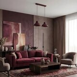  Luster na sajli SVEN 2xE27/15W/230V burgundija | Eponuda.com