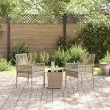 Bistro set za vrt 3 pcs Bež poliratan | shoptok.hr
