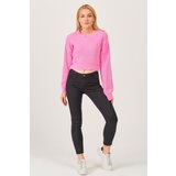 Dewberry Z3034 WOMEN'S V-NECK SWEATER-PINK | Shoptok.si