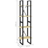 vidaXL ormarić za knjige s 4 razine 40 x 30 x 140 cm masivna borovina | shoptok.hr