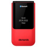 Aiwa FP-24RD mobilni telefon 6,1 cm (2.4") 91,7 g Črna, Rdeča Telefon z osnovnimi funkcijami | Shoptok.si