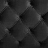 CARRYHOME OBLAZINJENA POSTELJA 200 cm x 180 cm , tekstil črna | Shoptok.si