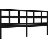  Okvir za krevet s uzglavljem crni 200 x 200 cm od masivnog drva | Eponuda.ba