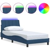  Okvir za krevet bez madraca Hanko plava 90x200cm od tkanine | Eponuda.ba