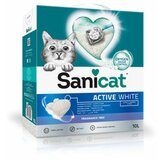 Sanicat cat clumping active white posip 10L Cene