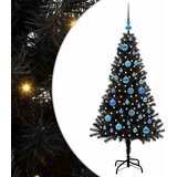  Božićno drvce Crna 150 cm PVC | shoptok.hr