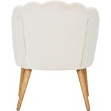 MID.YOU FOTELJ, krem barve, ekru les, tekstil | Shoptok.si