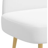  Oblikovana klupa s naslonjačem Bijela 110 x 60 x 76 cm | shoptok.hr