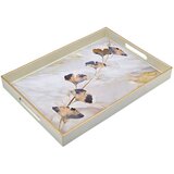 Crafter Poslužavnik zlatni listovi PVC 39,5cm | ePonuda.com