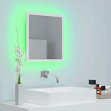 vidaXL lED kupaonsko ogledalo bijelo 40x8,5x37 cm konstruirano drvo | shoptok.hr