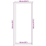  Otirač Crna 60 x 150 cm Polipropilen | Shoptok.si