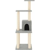 vidaXL penjalica za mačke sa stupovima za grebanje svjetlosiva 105 cm | shoptok.hr