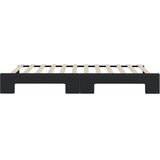  Dnevni krevet na razvlačenje crni 90 x 200 cm od tkanine | shoptok.hr