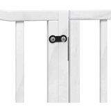 vidaXL Ograda za pse z vrati zložljiva 10 panelov bela 800 cm les | Shoptok.si