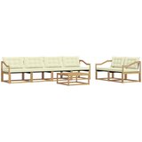  Set vanjskih sofa 7 kom. Bijela i krem | shoptok.hr