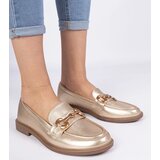 D/CEO marka niezdefiniowana Gold women's loafers with a golden decoration Selanos | ePonuda.com