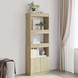 vidaXL Visoka komoda boja hrasta sonome 63x33x180 cm konstruirano drvo Cijene