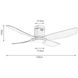  Immax NEO 07282L - LED+CCT prigušiva plafonski ventilator PURE 24W/230V Wi-Fi Tuya + daljinski upravljač | Eponuda.com