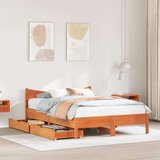 vidaXL Okvir kreveta s ladicama voštano smeđi 150x200 cm od borovine | shoptok.hr