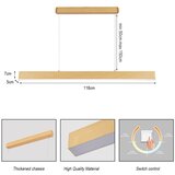  Brilagi - LED luster na sajli SLEEKLINE LED/40W/230V 3000/4500/6000K dekor hrasta | Eponuda.com