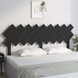  Uzglavlje za krevet Crno 178x3x80,5 cm od masivne borovine | shoptok.hr