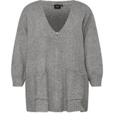 Zizzi Pletena jopa 'MCOMFY' siva | Shoptok.si