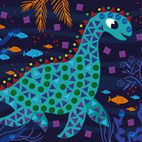 Janod otroški studio maxi - mozaik - dinozavri | Shoptok.si