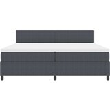  Zajemalna postelja z vzmetnico Temno siva 200x200 cm Plišasta tkanina, (22083523) | Shoptok.si
