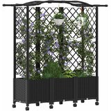  Povišeni krevet s mrežom i krovom Crna 163 x 40 x 144 cm PP | shoptok.hr
