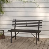  Vrtna klupa 110 cm čelična crna | Eponuda.com